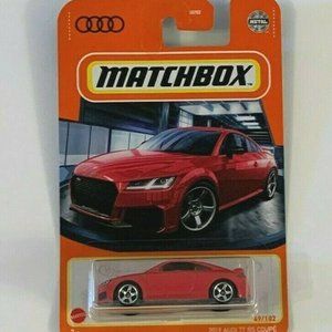 Matchbox 2019 Audi TT RS Coupe Red Metal Diecast Car 2021 49/102